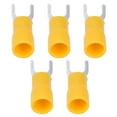 thumbnail image 2 of Wire Connector, Insulated 50Pcs Fork Terminal 14-12AWG Copper PVC  For Equipment SV3.5-5 Yellow, 2 of 8