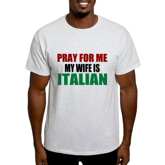 CafePress - Pray Wife Italian Light T Shirt - Men's Classic Graphic T-Shirt