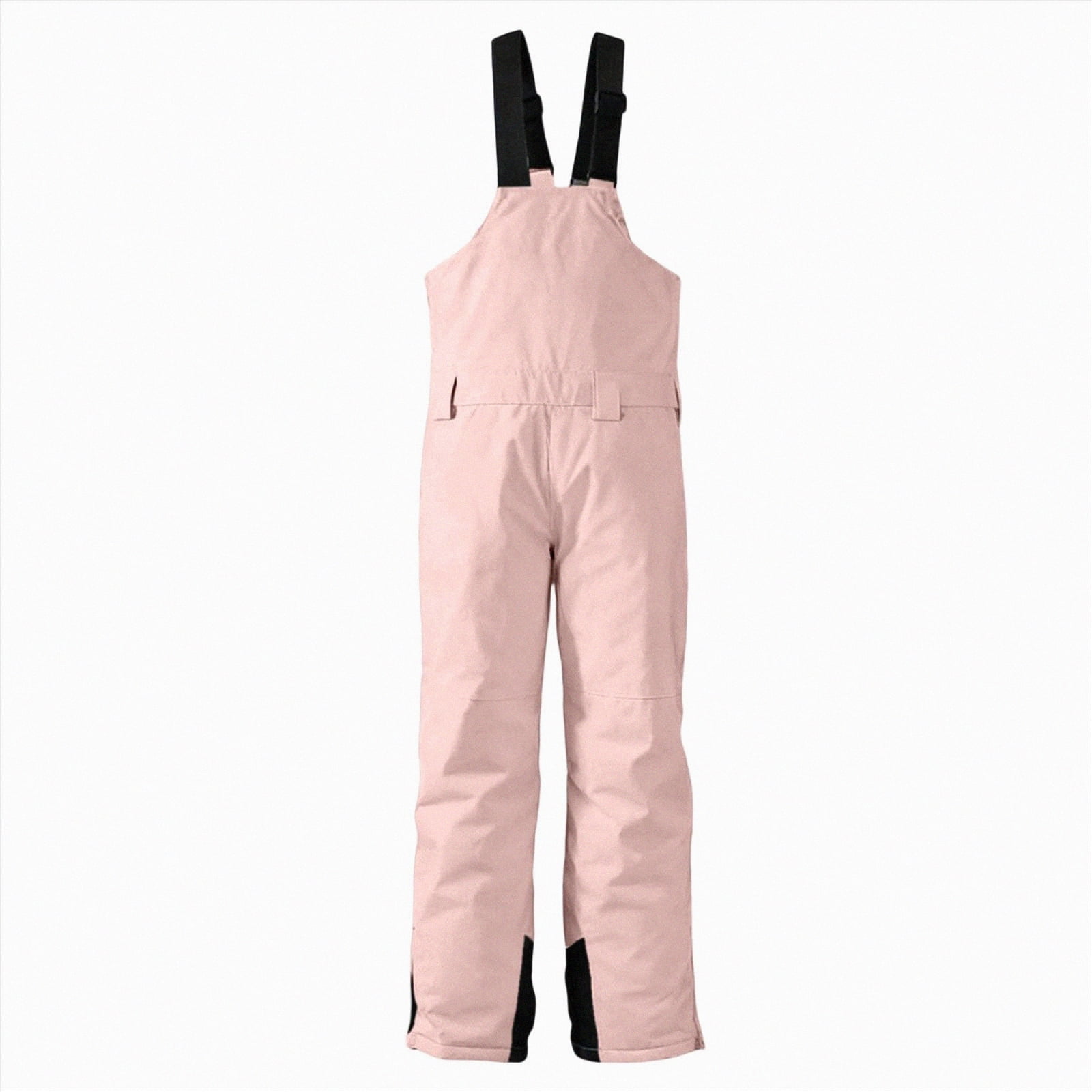 HCNTES Kids Waterproof Snow Bib Overalls Toddler Adjustable Strap Design Comfortable Winter Ski Wear(A01-Red,4-5 Years)
