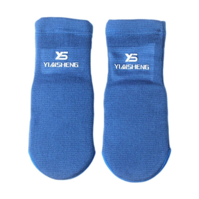 Vendajes de Soporte para Tobillo Muay Thai, Calcetines, Tobilleras, Equipo de Entrenamiento, Protectores de Pies, Protectores de Tobillo para Kickboxi Azul L