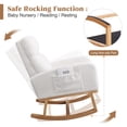 thumbnail image 4 of Silla mecedora HCHAIRH Sherpa con respaldo alto para lactancia, 4 of 9