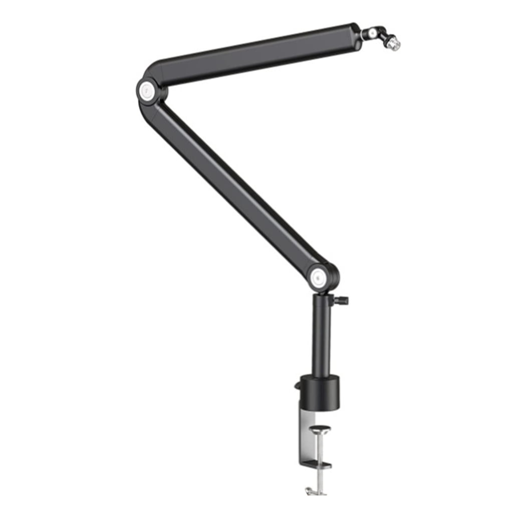 BQBQERT Microphones Stand for Table Microphones Arm Swivels and MS089SV Microphones Shock Mount Silver for Track