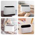 thumbnail image 3 of WRITWAA Office Wastebasket Sleek Shape Multi-functional Use Pp Material For Vanity Table 1Pcs, 3 of 7
