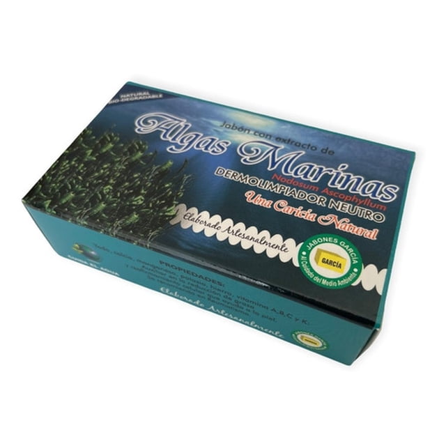 Jabón García Algas Marinas 1 Pieza 125g Ecológico Biodegrada Jabón García Original
