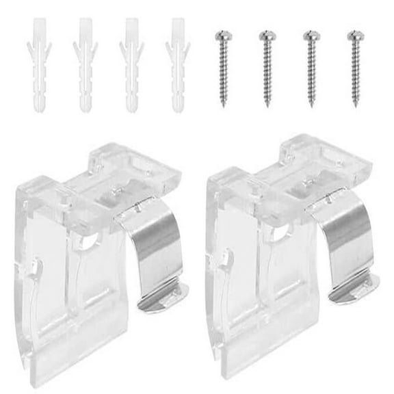 10/20Pcs Cordless Shade Brackets Honeycomb Curtain Blinds Headrail Holder Clip