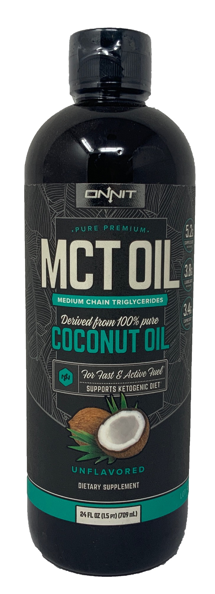 ONNIT Premium MCT Oil Derived from 100 Pure Coconut Oil Unflavored