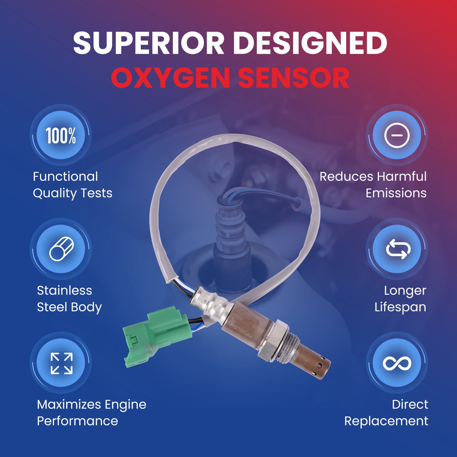 MOCA AUTOPARTS 234-9033 Upstream O2 Oxygen Sensor Fit for 2007-2009 Suzuki SX4 2.0L