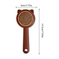 thumbnail image 2 of Cat Brush for Short or Long Haired Cats Dogs Rabbits, New Upgrade Cute Dog Brush with Release Button for Massage and Removes Loose Fur, 2 of 6