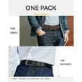 thumbnail image 3 of YOETEY Mens Belt 1 Pack - 1 3/8" Leather Reversible Belts for Men for Dress Pants, 3 of 7
