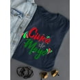 thumbnail image 3 of Cinco De Mayo Calligraphy Shaped T-Shirt Women -Image by Shutterstock, Female Large, 3 of 4