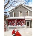 thumbnail image 5 of Christmas Garage Door Banner Cover 6 x 13 ft, Red Plaid Christmas Hat Snowman Christmas Garage Door Decorations Holiday Christmas Backdrop Decor for Winter New Year Xmas Party, 5 of 6