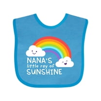 Inktastic Nana's Little Ray of Sunshine Boys or Girls Baby Bib