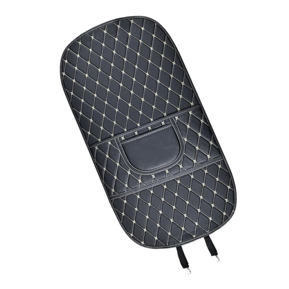 Childproof Car Seat Back Kick Pad Scratch Resistant Protector Waterproof Leather Storage Pockets for Family Travel