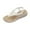 White, variant on LOVZFMLL Sandals for Women 2025 Summer Fashion Flower Beach Vacation Flip Flops Thongs Comfort Walking Wedge Sandals Brown 5.5
