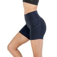 thumbnail image 5 of FUTATA Bike Shorts For Women High Waist Running Workout Shorts Tummy Control Yoga Athletic Training Sports Golf Shorts,Black/Purple/Red/Green/Navy, 5 of 6