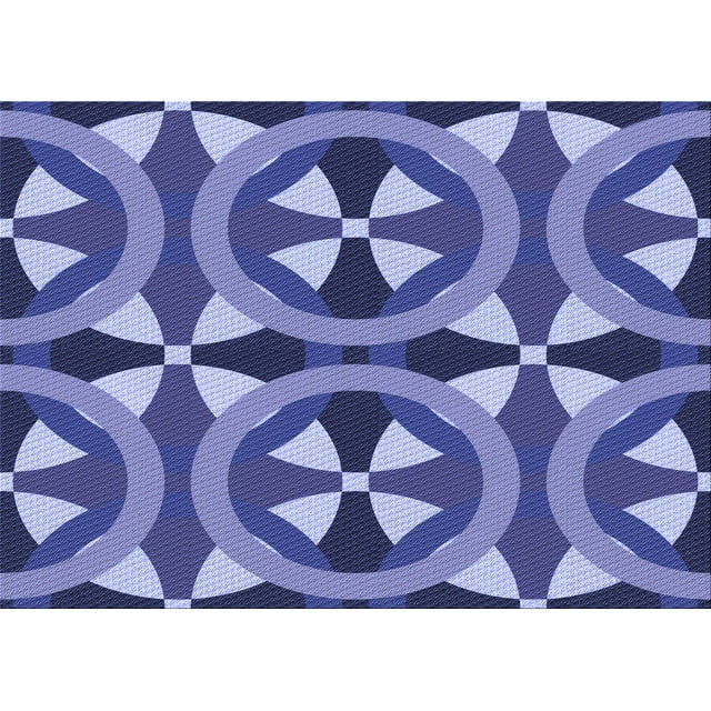 Ahgly Company Machine Washable Indoor Rectangle Transitional Purple Mimosa Purple Area Rugs, 2' x 5'