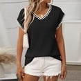 thumbnail image 6 of XFLWAM Women's V Neck Cap Sleeve Knit Sweater Summer Pullover Vest Casual Loose fit Tank Tops, 6 of 7
