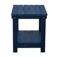 thumbnail image 2 of Key West Weather Resistant Outdoor Indoor Plastic Wood End Table, Patio Rectangular Side table, Small table for Deck, Backyards, Lawns, Poolside, and Beaches, Blue, 2 of 4