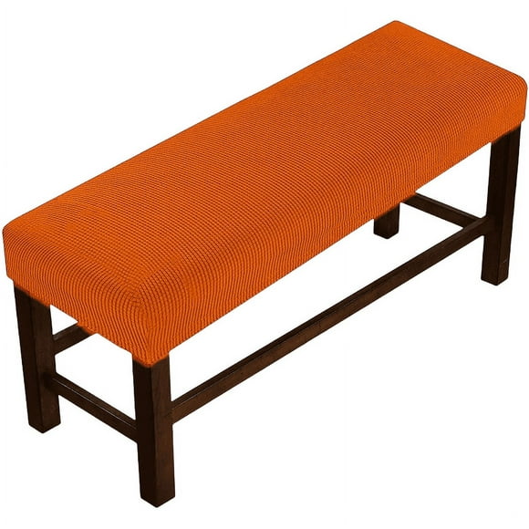 XmhyTop Cubierta del asiento del banco, cubierta protectora simple de color sólido, naranja, 1 pieza, Código L