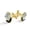 Color 1, variant on Men's Classic Stainless Steel, Purple Daisy Butterflies Cufflinks Business Wedding Shirts, Golden