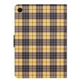 thumbnail image 3 of SaniMore Wallet Case for Samsung Galaxy Tab A8 10.5" 2022 SM-X200/X205, PU Leather Case Lattice Pattern TPU Shell Auto Wake/Sleep Card Slots Anti-slip Strip Shockproof Kickstand Case, Yellow, 3 of 8