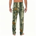thumbnail image 4 of Havenx Camo Lounge Pants for Men Elastic Long Pajamas Camouflage Print Straight-Fit Bottoms with Pockets Lightweight Breathable Comfort Lounge Sleep Pants,Deep Green 2XL, 4 of 7