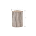 thumbnail image 4 of ET1009-16 Contemporary Style Jungle Wood End Table in White Wash Color, 4 of 4