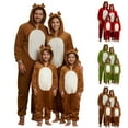 thumbnail image 1 of Zhanying Pyjamas de Noël en Famille Ensemble de Sommeil 2 Pcs Pyjamas pour Couples Pyjamas de Noël en Famille Tenue des Fêtes pour Femmes Pyjamas de Renne de Noël Rouge, 1 of 6