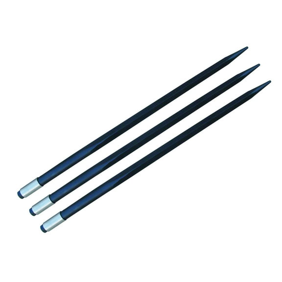HD 39" Hay Bale Spear - Square Forged - With Weld In Sleeve- Conus 2 - Lot of 3