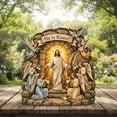 thumbnail image 6 of YingYouFu Empty Tomb Easter Scene and Cross Decoration He Is Risen Tabletop Decor Religious Wooden Signs Jesus Cross Table Centerpieces for Religious Home Mantels Tabletop Christian Gifts, 6 of 9