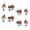 White, variant on 8PCS Miniature Houses for Crafts, Garden Decor, Landscape Ornaments, Small Decorative Accessories for Outdoor and Indoor