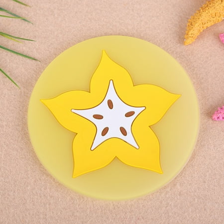 

Creative Cartoon Lovely Fruit Coaster Silicone Heat Insulation Anti-slip Pad Practical Tea Cup Pad Bowl Pad Small Plate Pad