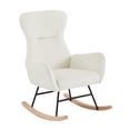 thumbnail image 6 of off white velvet rocking chair 72237, 6 of 7