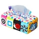 thumbnail image 1 of Caja de pañuelos de peluche para bebés, pañuelos arrugados para preescolar, juguete sensorial para recién nacidos. Elefante de dibujos animados, 1 of 7