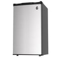 thumbnail image 1 of 3.2 Cu.Ft Mini Fridge with Freezer, Single Door Compact Refrigerator, Energy Saving, Small Fridge Adjustable Thermostat Control, Mini fridge for Bedroom, Dorm, Office, Silver, 1 of 7
