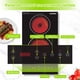 thumbnail image 2 of EWTTO Cocina Eléctrica Vitrocerámica de 2 Quemadores, 2000W, Doble Zona, 8 Niveles, Temporizador, Bloqueo Infantil, Superficie de Vidrio, Empotrable o Sobremesa, Certificada NOM, 2 of 10