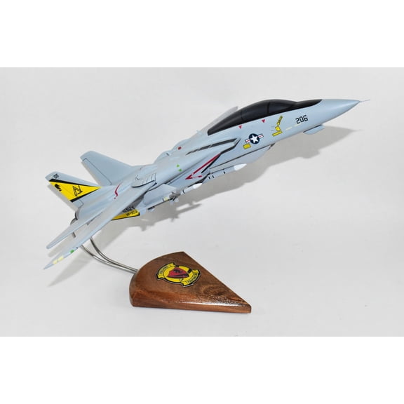VF-302 Stallions F-14A Tomcat Model, 1/42 (18") Scale, Mahogany, Navy, Fighter