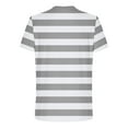 thumbnail image 3 of Mgmyaa Men's Casual T-Shirts Basic Crew Neck Short Sleeve Loose Stripes Tee Shirts, 3 of 5