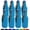 Neon Blue, variant on Big Ol' Zipper Bottle Cooler Sleeve with Bottle Opener