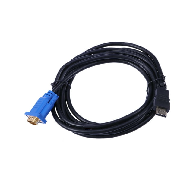 Câble Adaptateur Mâle vers VGA HD-15 Mâle 15 Broches 1080P (Sans Puce Intégrée)