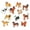 12pcs Dog, variant on 12Pcs Mini Dog Figurines Toy Set, Realistic Detailed Plastic Puppy Figures Playset, Painted Hand Cake Dogs To Ornament, Tiny