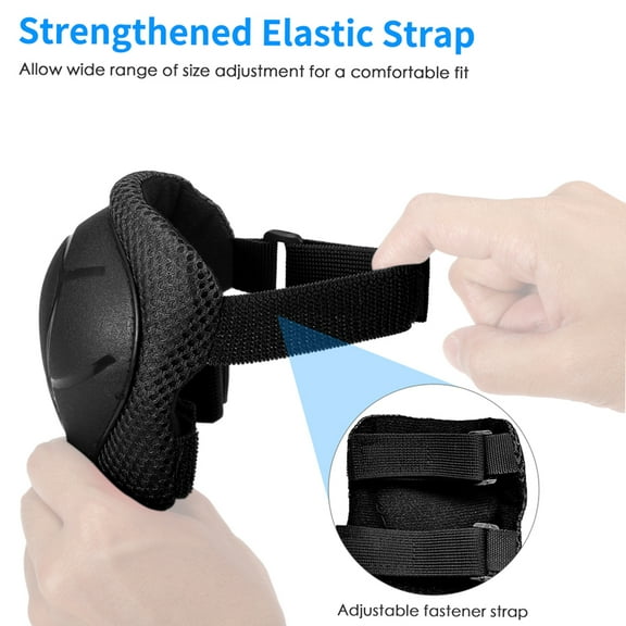 Kids Kids 7 In 1 Helmet And Pads Set Adjustable Kids Knee Pads Elbow Pads Wrist Guards For Scooter Skateboard Roller Skating Cycle