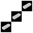 thumbnail image 2 of Yuarrent Crisol de corindón cerámico de alúmina, 100x30x20mm, soporte de muestra para botes para hornos de mufla de tubo Type1 NO1, 2 of 6