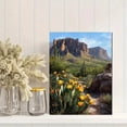 thumbnail image 2 of Desert Mountain Landscape Canvas Print, Ideal for Living Room, Office, Kitchen, Dining Room, Hallway, 2 of 8