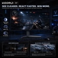 thumbnail image 5 of KOORUI 34'' UWQHD Curved Gaming Monitor, 180Hz Ultrawide Monitor, 3440×1440p 1ms(MPRT) HDR400, 5 of 12