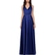 thumbnail image 1 of Vestido de satén XSCAPE con cuello Halter para mujer azul 6, 1 of 1