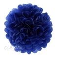 thumbnail image 1 of 5 pompones de papel de seda, guirnalda de flores, decoración de boda, bricolaje, bolas de flores de papel, decoración para fiesta de cumpleaños, baby shower, azul oscuro, 14 pulgadas (35 cm), 1 of 4