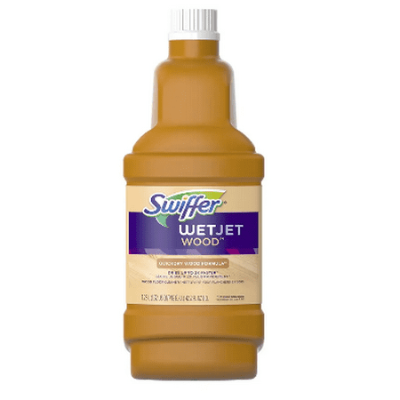 Swiffer Wetjet Wood Floor - Swiffer WetJet Wood Floor Cleaner Solution Refill 42.2 fl oz(pack of 4)
