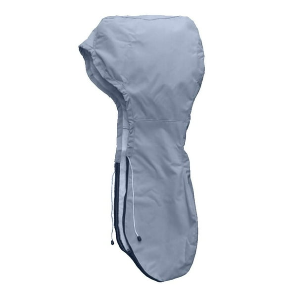 Funda completa para motor fueraborda de barco marino remolcable - Gris resistente al agua para motores de 2-3 HP