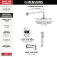 thumbnail image 4 of Delta T14469-Pp Modern Monitor 14 Series Tub And Shower Trim Package - Chrome, 4 of 7